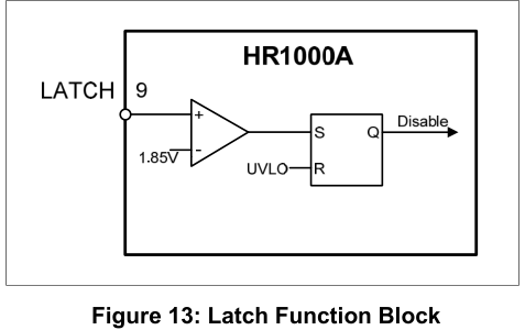 图 13 Latch 功能块（翻拍自手册）